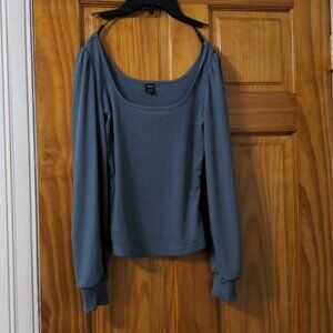 Shein - Size Small - Square Neck - Blue Sweater